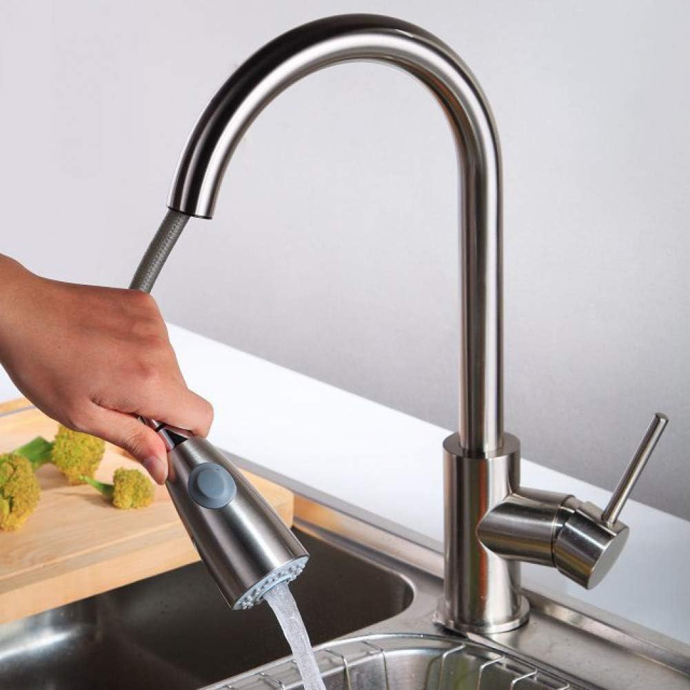 YCEOT Níquel cepillado Latón sólido Extraíble Cocina Latón Fregadero de