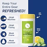 Snugell Citrus Scented Travel CPAP Mask Wipes 70 Count Canister view 4