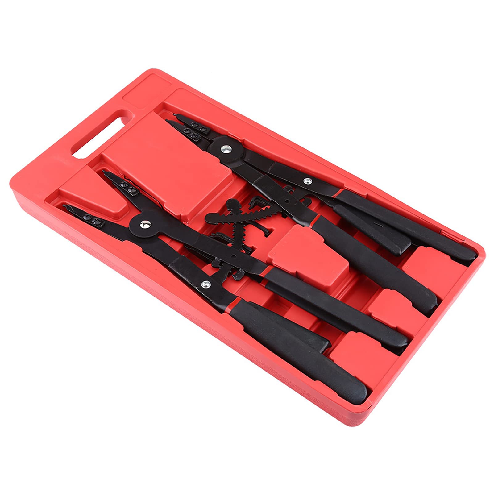 Heavy Duty Circlip Pliers, 16inch Universal Circlip Snap Pliers Tool Set Retaining Pliers with Replacement Tips, Large Circlip Pliers Spreader Pliers for Automotive, Mowers