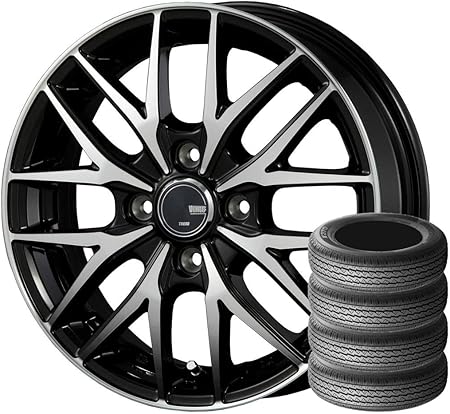Amazon サマータイヤ ホイール 4本セット 12インチ Bridgestone ブリヂストン K370 145 80r12 80 70n Veves Veves Fs01 12 4 0 J 4 100 Inset45 Bkポリッシュ 新品4本セット タイヤ ホイールセット 車 バイク