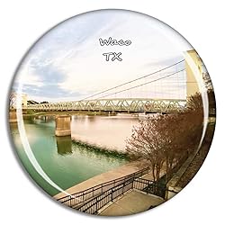 Fridge Magnet Waco Suspension Bridge Texas USA TX