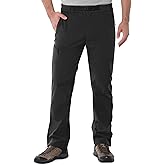 Outdoor Ventures Men's Fleece Lined Snow Pants Waterproof Windproof Ski Hiking Winter Pants With Pockets