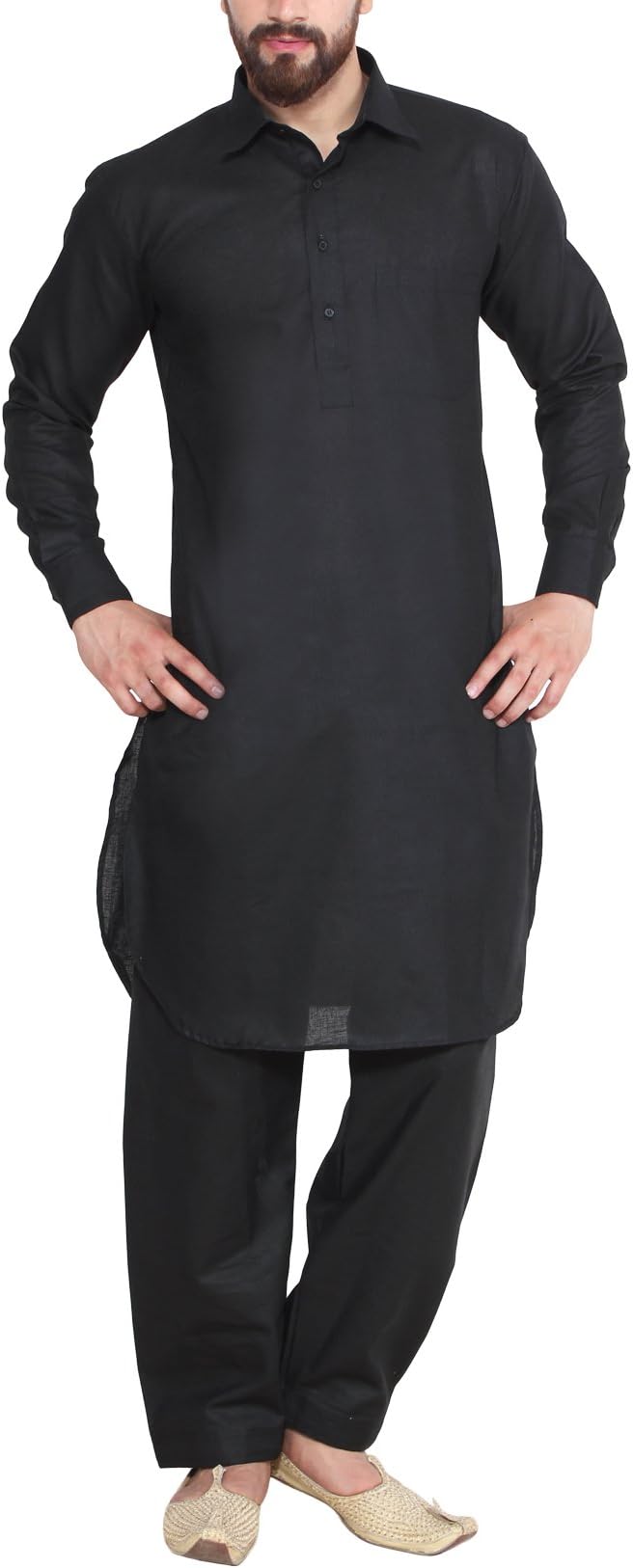 (Since 1958 Men's Cotton Linen Pathani Kurta Salwar
