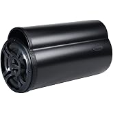 Bazooka BT8024DVC BT Series 8-Inch 4-Ohm Dual Passive Tube | Trademark Bass Tubes enclosure, 8 inch 300W dual voice coil woofer, straps included