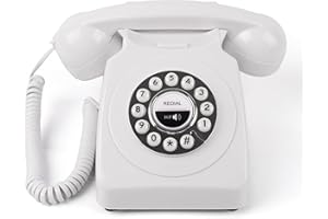 Physical Phone Bluetooth Landline, Retro Home Phones for Landline with Classic Vintage Design, Cordless Bluetooth Connection 