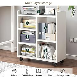 ESBVLOA Mobile Office Storage Cabinet with