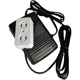 Bequilter Universal Foot Control Pedal w/Cord (110/120V), Light/Motor Block #FC-143 for Domestic Sewing Machine