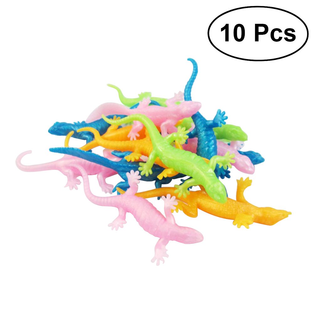 NUOBESTY Lizards Toy,Artificial Model Reptile Lizard Animal Figures