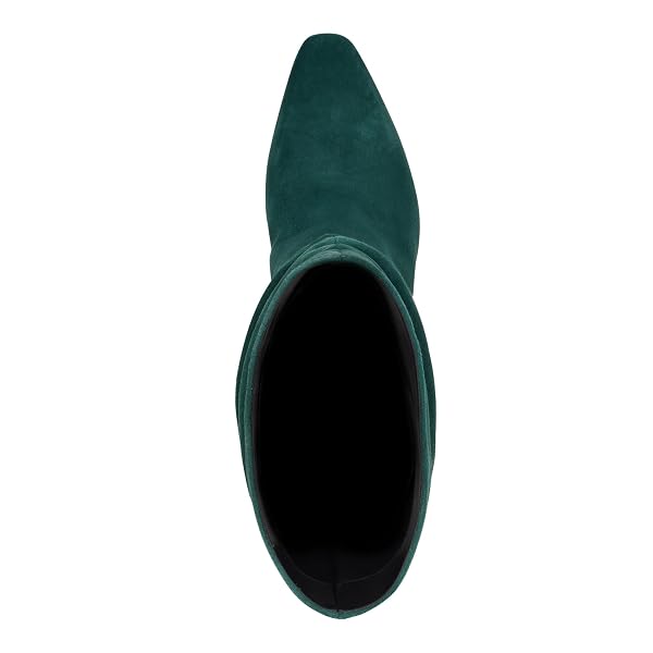 GUESS WOMEN’S YEPPY BOOT, GREEN SUEDE 310, 7