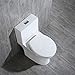 Woodbridge Modern Design, Elongated One Piece Toilet Dual Flush 1.0/1.6 GPF,with Soft Closing Seat, White, T-0032