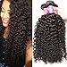 Unice Hair 10A 3 Bundles Brazilian Curly Virgin Hair Weave Unprocessed Human Hair Extensions Natural Color Can Be Dyed and Bleached Tangle Free (26 26 26inches)