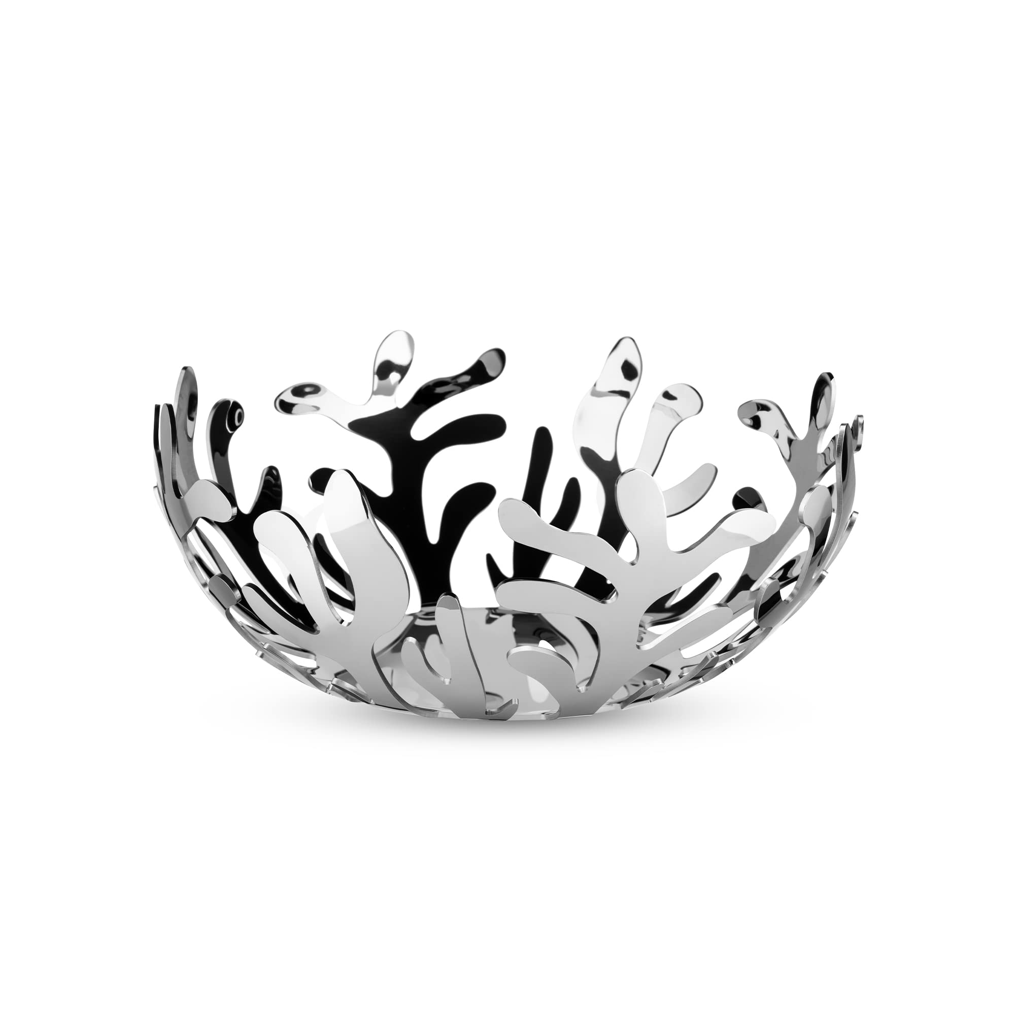 Alessi ESI01/25 Meditterraneo Fruit Holder in 18/10 Stainless Steel Mirror Polished, 25cm, Silver