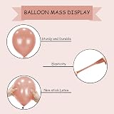 SHATCHI Rose Gold Balloons 12in 10 Pack Biodegradable Latex view 6