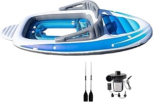 Inflatable Dinghy Boat Yacht 6 Person Inflatable Sport Boats Inflatable Floating Platform Party Island Water Float Raft