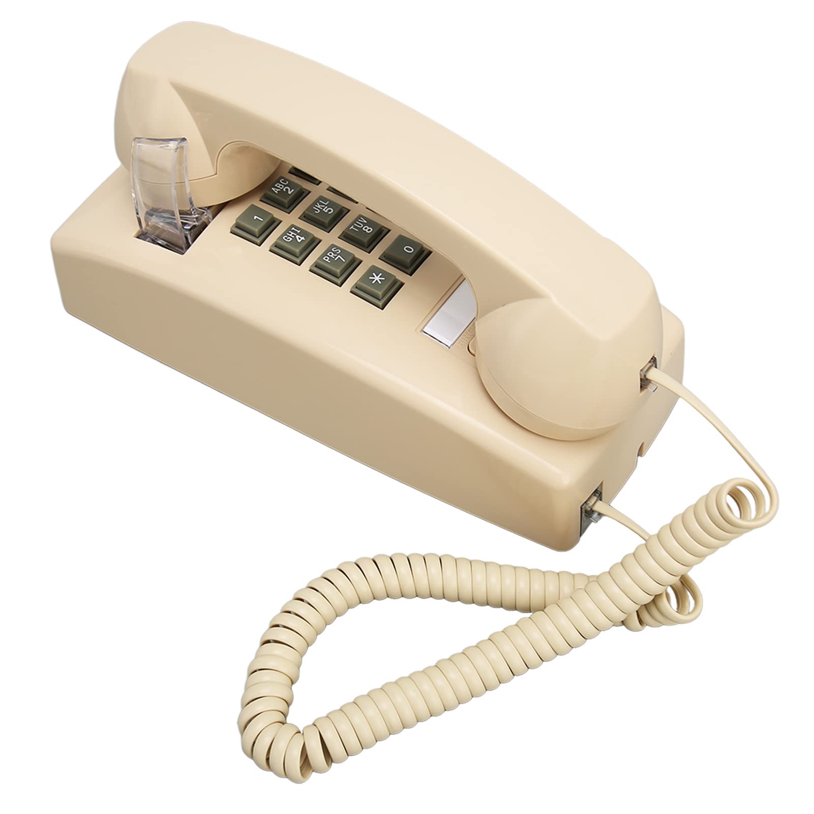 Retro Wall Phones, Vintage Wall Mounted Telephone with Metal Mechanical Ringtone, Old Style Classic Waterproof Landline Phone, Volume Control, for Home Bar Bathroom