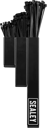 Sealey Magnetic Cable Tie Holder Black APCTHB Steel 3 Compartments 200 Ties view 5