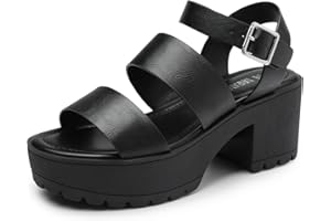DREAM PAIRS Platform Sandals for Women Chunky Block High Heels Open Toe Stylish Comfortable Lightweight Fisherman Sandals wit
