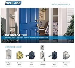 Schlage B60 N CAM 619 Deadbolt with Camelot