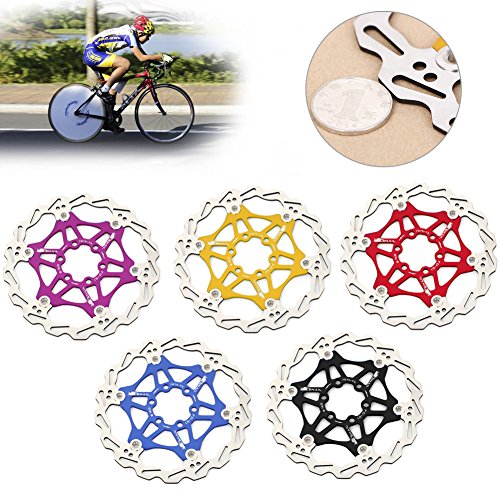 SCASTOE 1Pc Bicycle Mountain Bike MTB Brake Float Floating Disc Rotors Plate 160mm New (Blue)