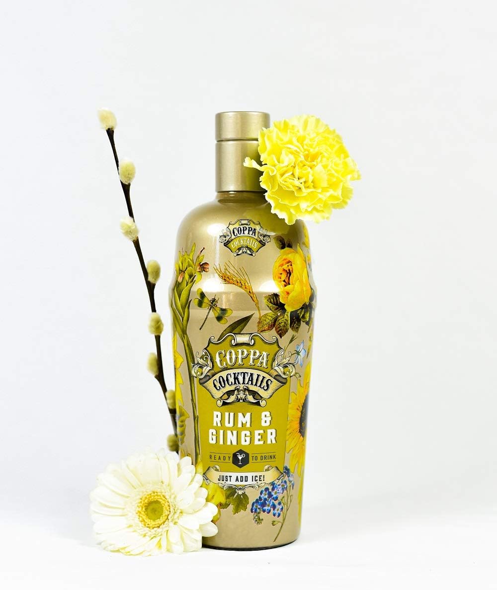 Coppa Cocktails Premium ReadytoDrink Premixed Rum & Ginger, 70cl