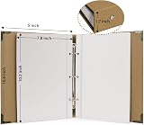 Vienrose Photo Album Self Adhesive 40 Pages Hardcover 3 Ring Scrapbooking Kit view 6