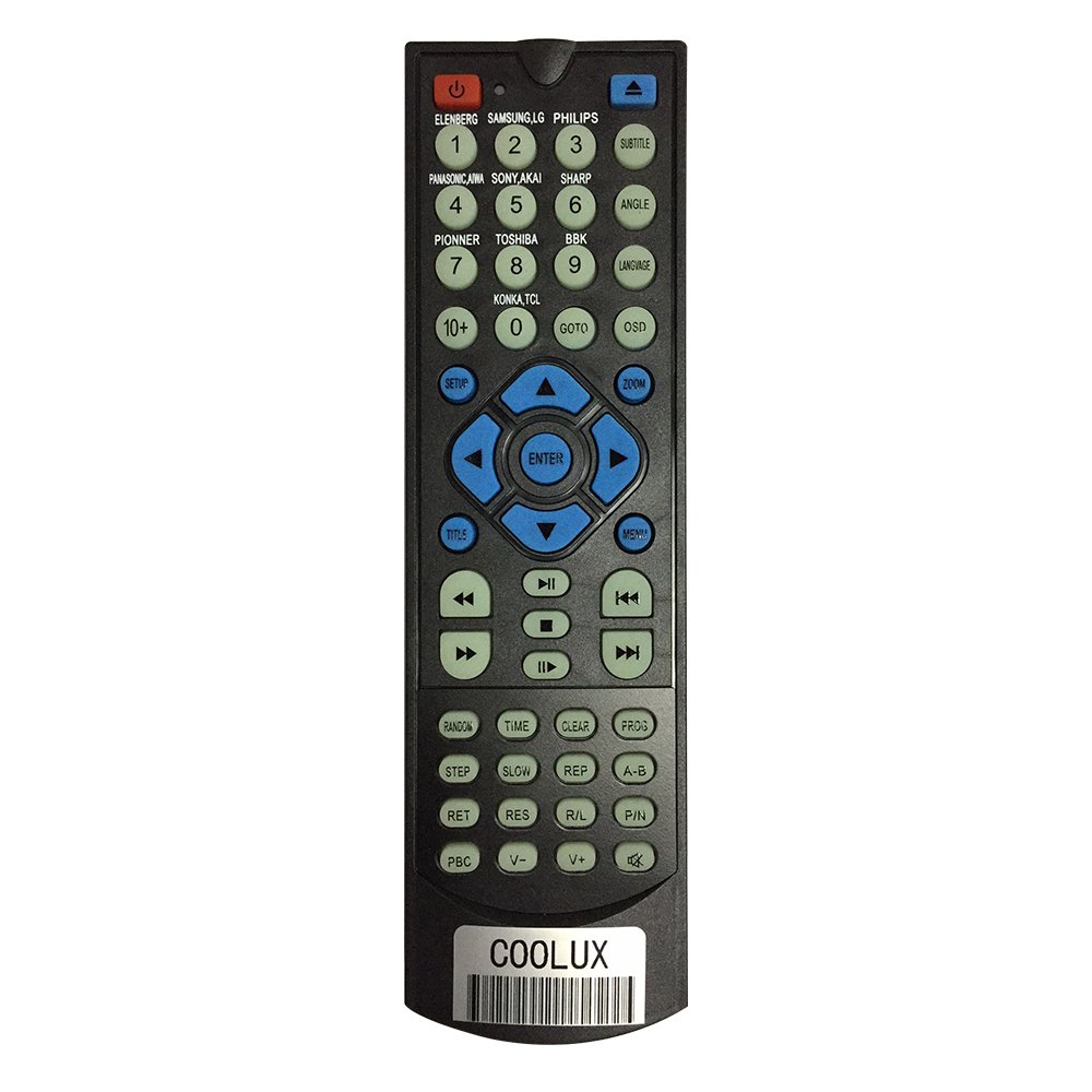 Amazon.com: Coolux Universal DVD Player Remote Control for Most Brand DVD  Players: Home Audio & Theater