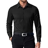 COOFANDY Mens Dress Shirts Long Sleeve Button Down Shirts Regular Fit Business Casual Shirts