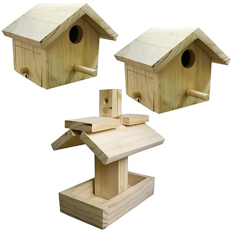 Birdhousebuilder House Sparrow Bird House Nest Box Set Of 2 Bird