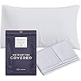 Lincove 100% Cotton Sateen Pillowcase - 500 Thread Count Luxury Cotton | Soft and Durable Bed Pillow Case, New and Improved, Queen Size, 20”x30” – Includes 1 Pillowcase