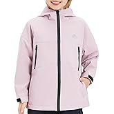 IOFLIGGA Kids Rain Jacket for Boys Girls,Lightweight Waterproof Hooded Breathable Outdoor Coat,Easy to Fold,for 7-14Y