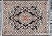 Computer Carpet Mouse Pad | Oriental Style Rug Mouse Mat (Black)