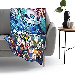 Cartoon Flannel Blanket Super Soft Throw Cute