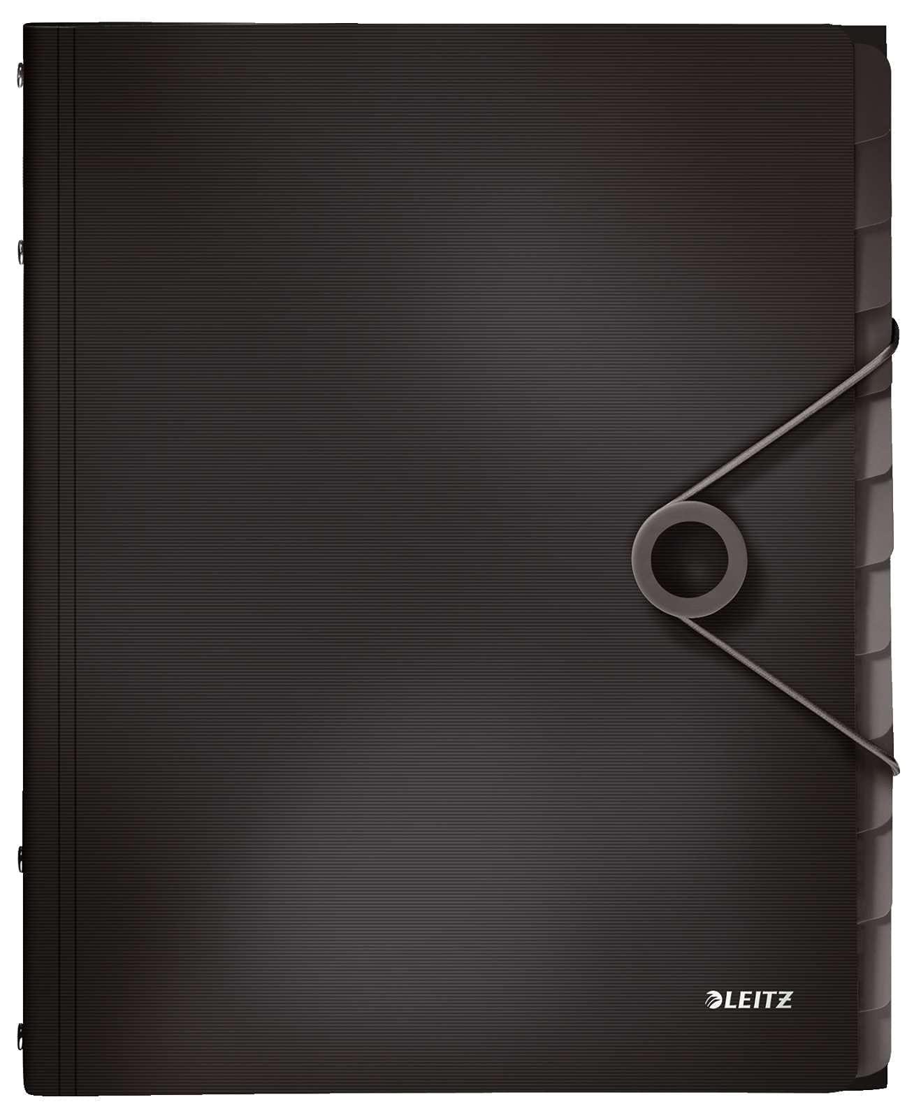 Leitz Solid Index File Polypropylene A4, 12 Compartments 12 Fächer Black