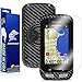 ArmorSuit MilitaryShield Black Carbon Fiber Skin Wrap Film + HD Clear Screen Protector Compatible with Garmin Edge 1000 - Film