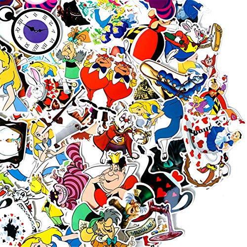 Alice in Wonderland Waterproof Stickers/Decals (70 pcs) of American