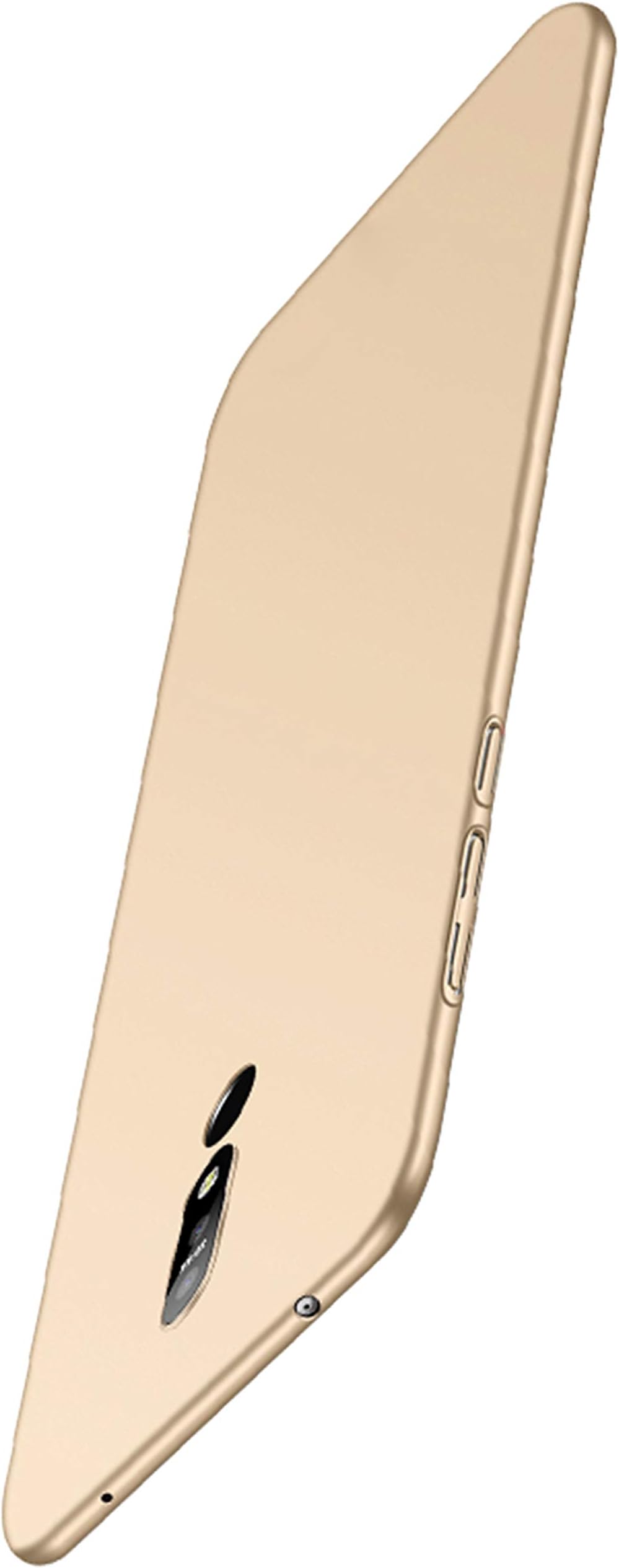 TIANQIN Nokia 7.1 Case, Ultra Slim Protective Cover Lightweight PC Hard Shell Anti-Scratch Bumper Simple Stylish Cover for Nokia 7.1 (Gold)