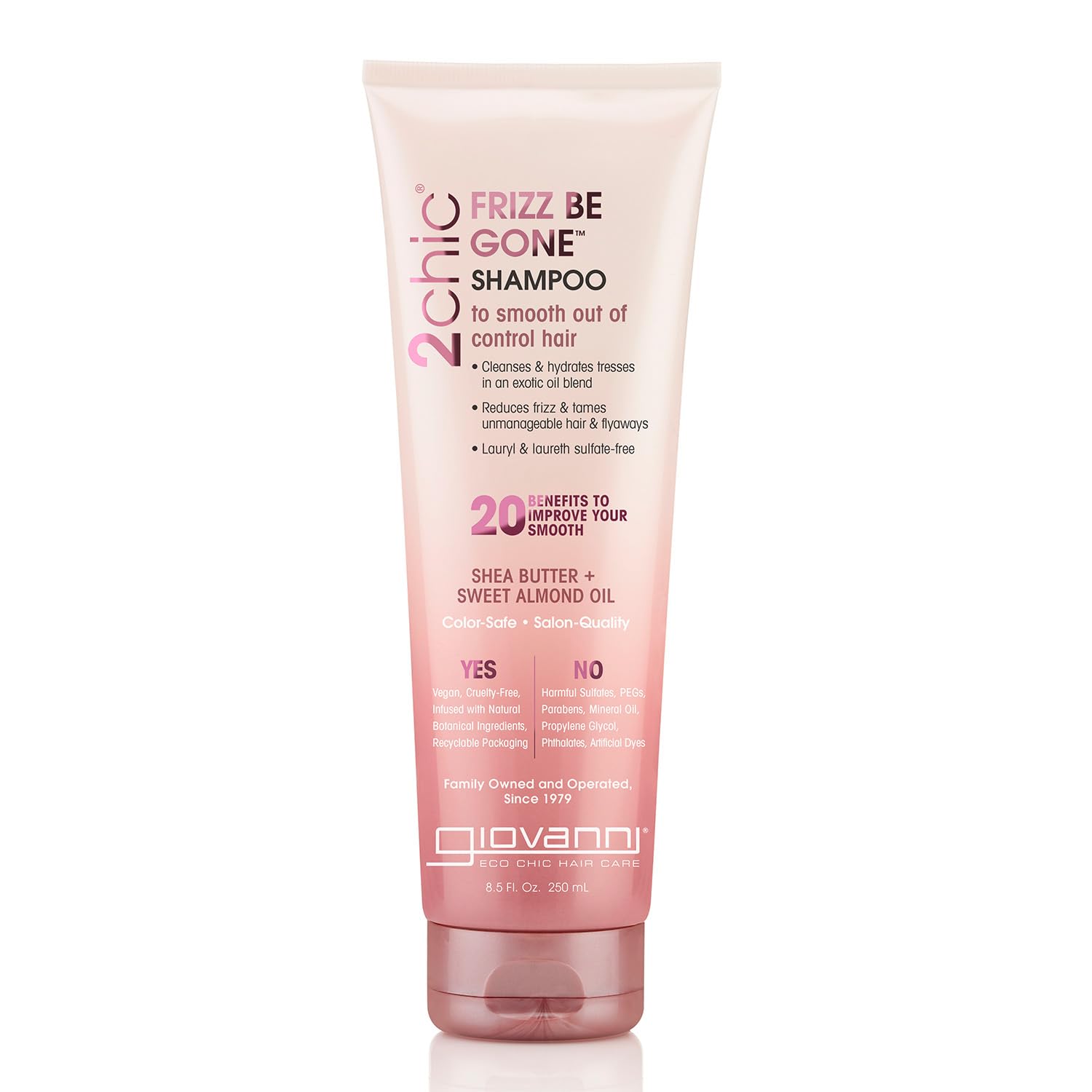 GIOVANNI 2Chic Shea Butter Almond Shampoo, 8.5 FZ