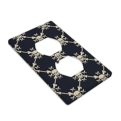 Moslion Skulls Wall Plate Outlet Cover Nautical
