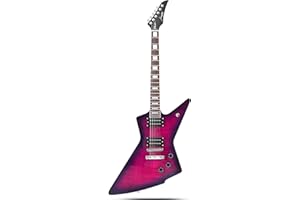 Firefly FFLX Solid Body Electric Guitar,Mahogany Guitar body,Stainless steel and ball end frets,rosewood fretboard(Purple Color)