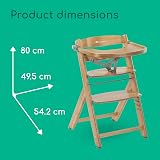 Bebeconfort Timba 2 Evolutive Wooden Highchair 6 Months to 110 kg view 8