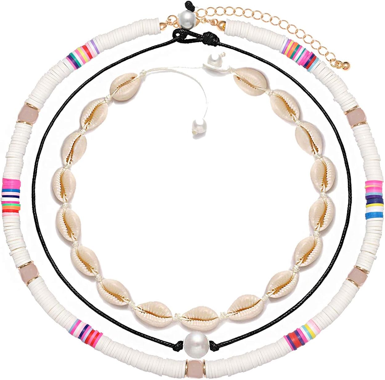 Heishi surfer necklace Clearance