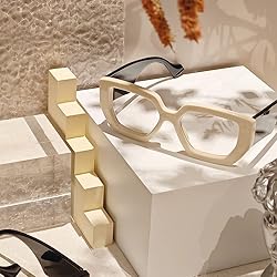 Laemzinv Oversized Square Blue Light Glasses for