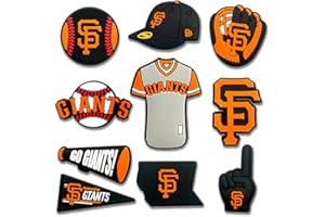 BAOKUANJIA Baseball Shoe Charm Sport Accessories Decoration - Team Charms for Clogs, PVC Baseball Accessories for Bracelet Wristband, Baseball Sport Shoe Charms for Men & Women, Party Favors