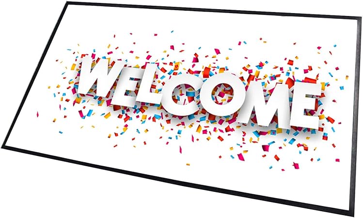 Amazon Com Banner Buzz Make It Visible Welcome Outdoor Doormats