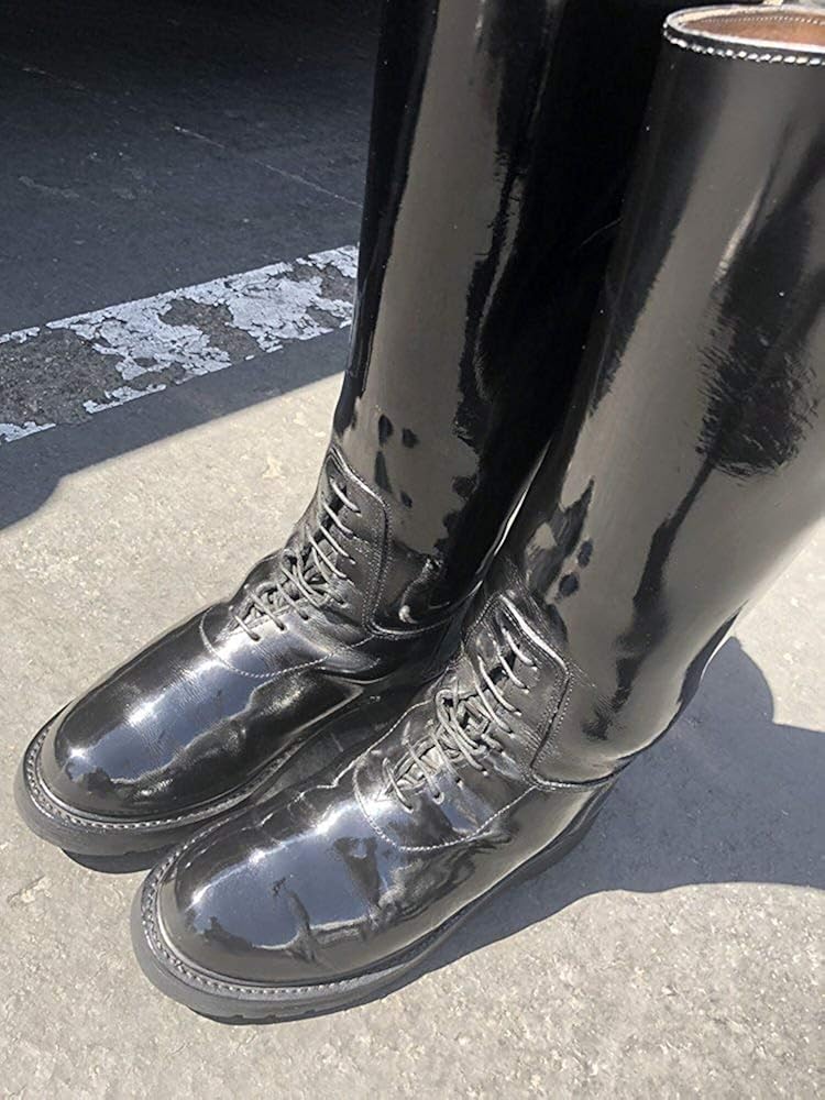 Leather Luster Hi Gloss Brilliant Patent Leather Finish 4 Ounce - Black: Shoes