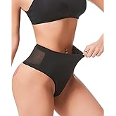 Aintmax Tummy Control Thong Shapewear Underwear for Women Low Rise Seamless Body Shaper Girdle Compression Panties