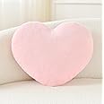 Petrella Throw Pillows Heart Pillow Cute Fuzzy Pillows for Bed Livingroom Home Decor Cushion Decorative Aesthetic Preppy Pillows Pink1,Small 13"x10"