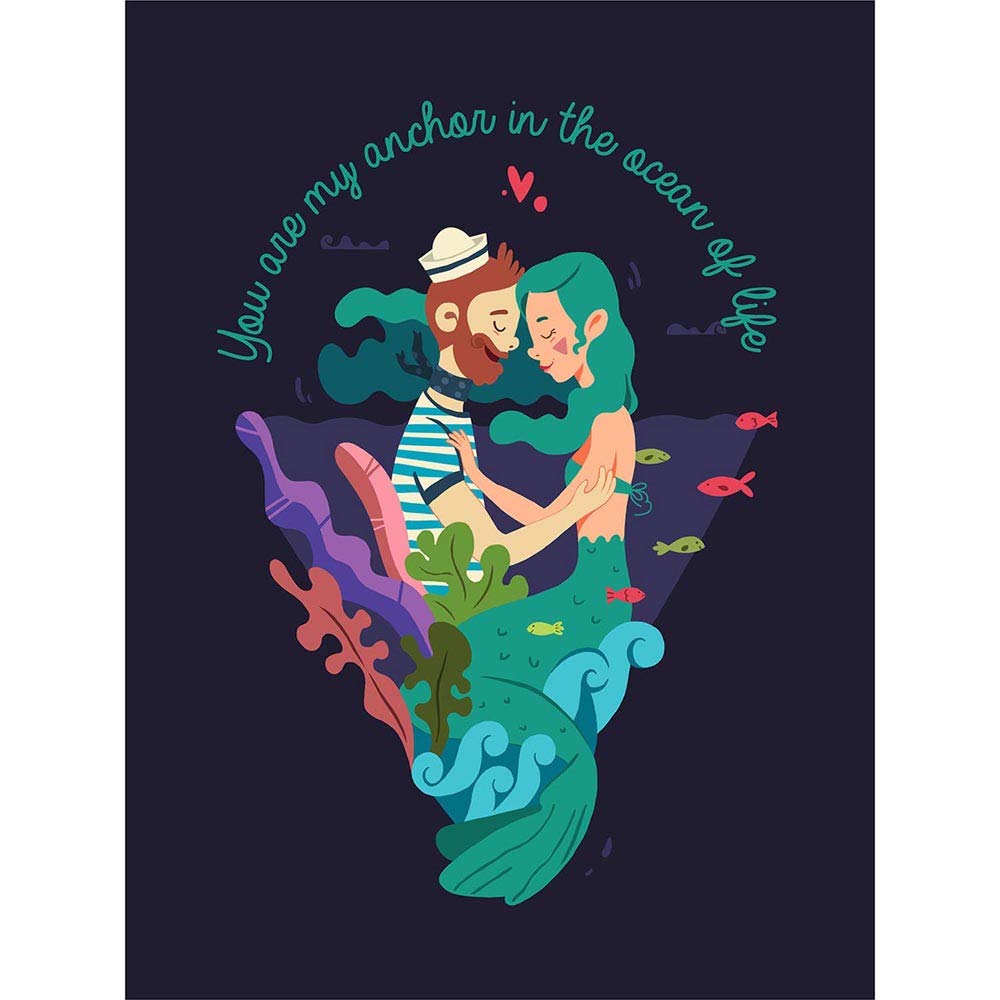 Wee Blue Coo You Are My Anchor Love Sailor Unframed Wall Art Print Poster Home Decor Premium — image 1