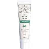 Way Natural Goat Milk Lotion, Fragrance-Free - Natural Facial Moisturizer for Women & Men w/Aloe - Hydrating Face Moisturizer for Dry Skin, Day & Night - Unscented Goat Milk Face Cream - 2oz Tube