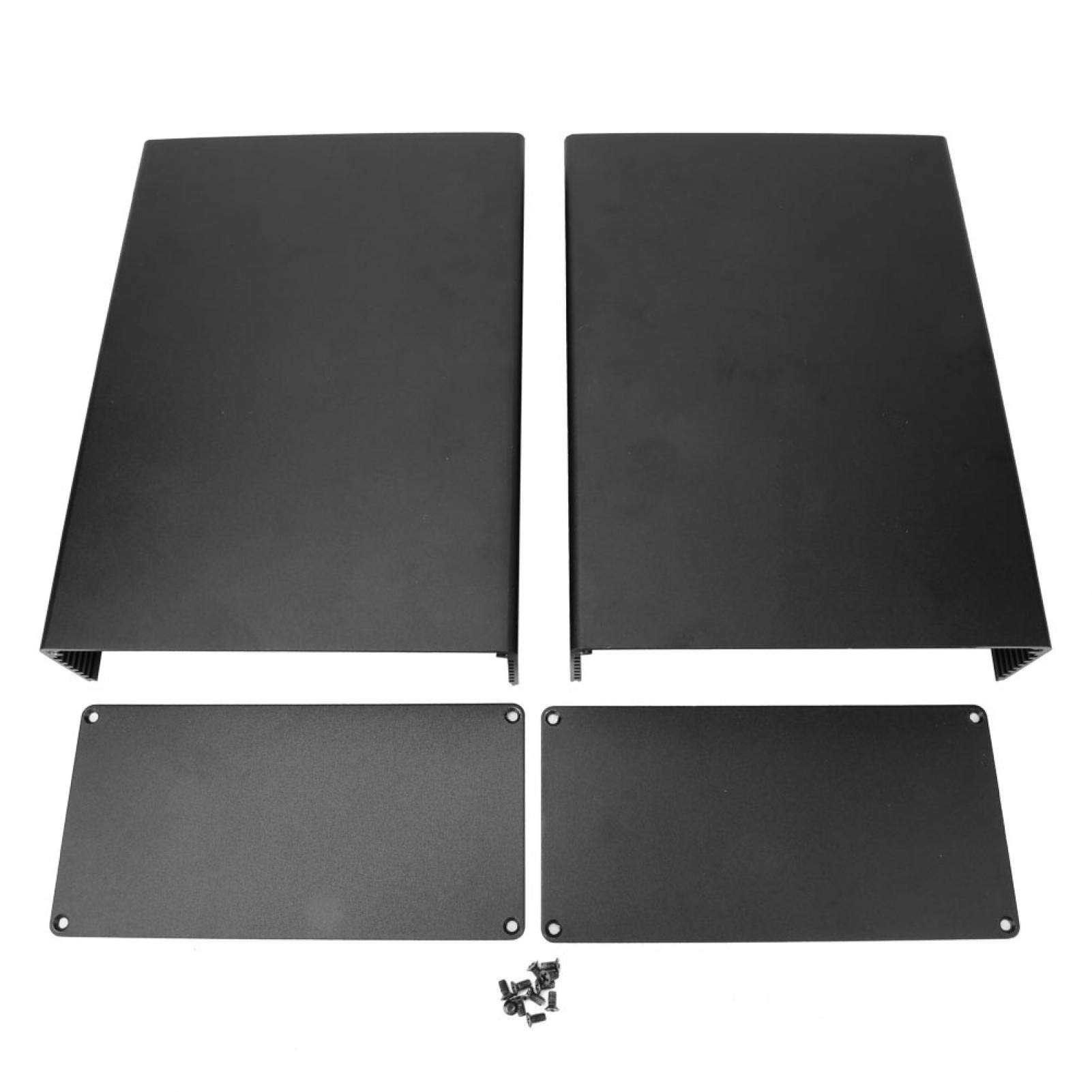 Aluminum Cooling Enclosure Case,3.1 x 6.3 x 8.7in Split Type Project Box Electronic Enclosure, DIY Electronic Circuit Board PCB Project Instrument Box